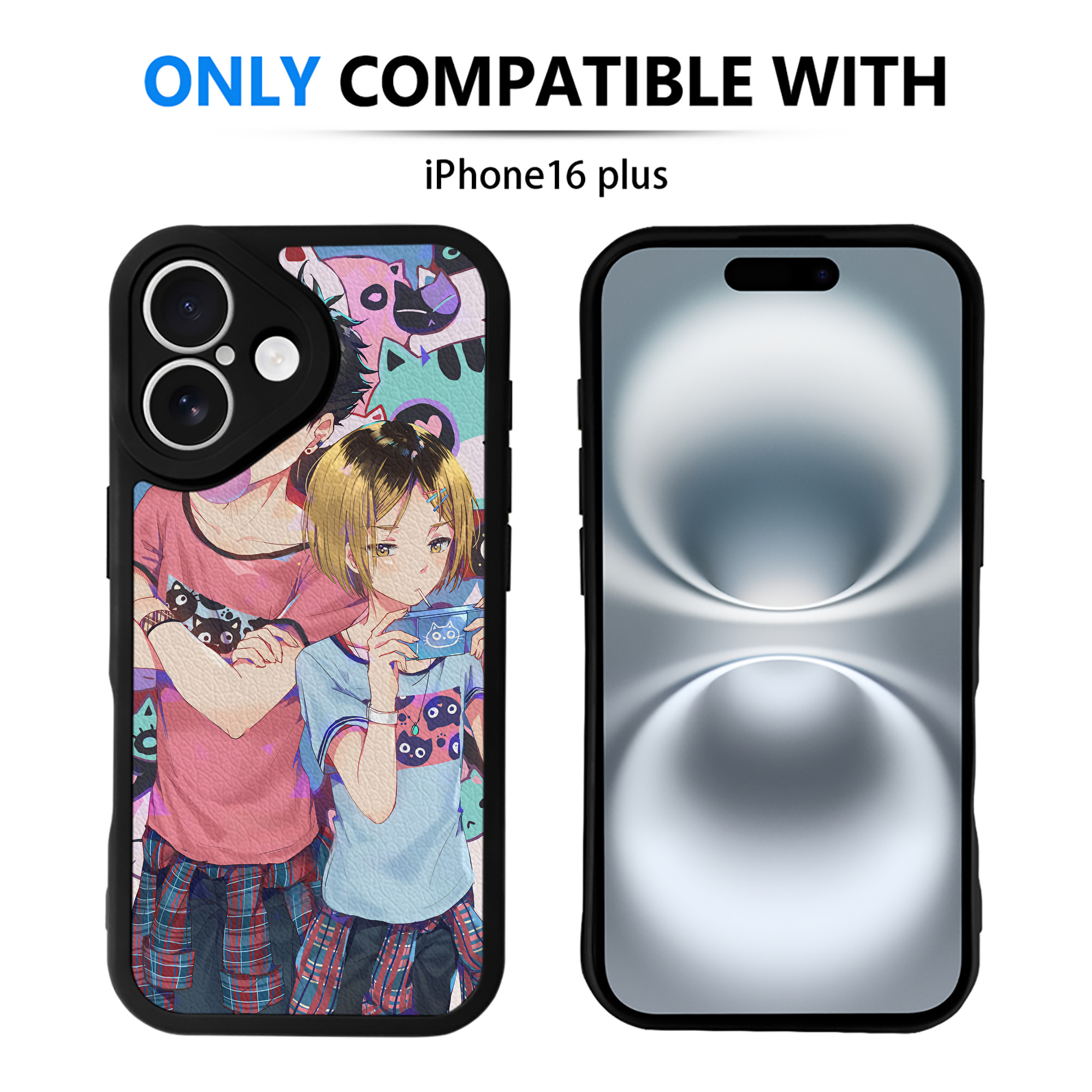 （画像用） ハイキュー!! Haikyu!! 【iPhone 16シリーズ対応】シリコンスマホケース（レザー調） 材質：シリコン